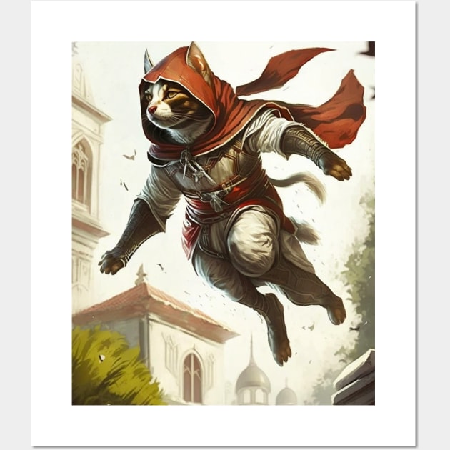 Cat assassin Wall Art by Geek Culture